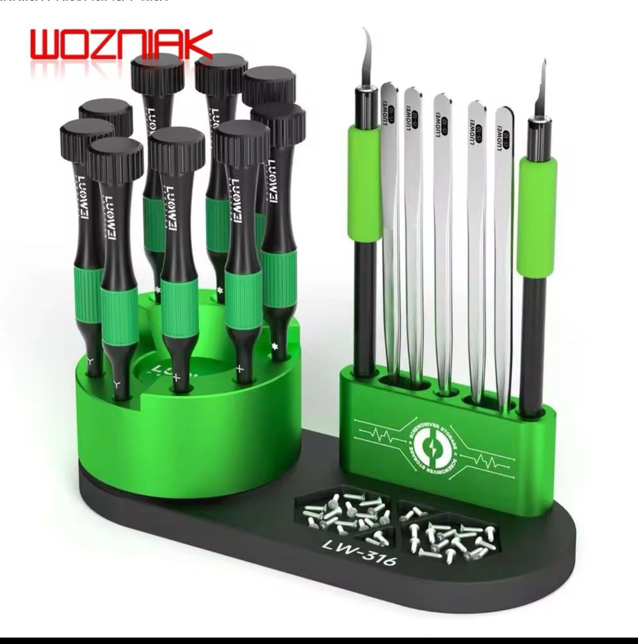 Wozniak LW-316 Tornavidalık – Profesyonel Manyetik Tornavida Standı ve Organizer