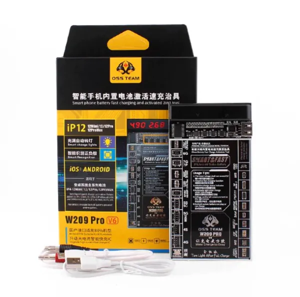 OSS Team W209 Pro Batarya Şoklama Cihazı – iPhone 15 Pro Max’e Kadar Profesyonel Pil Aktivasyon Makinesi