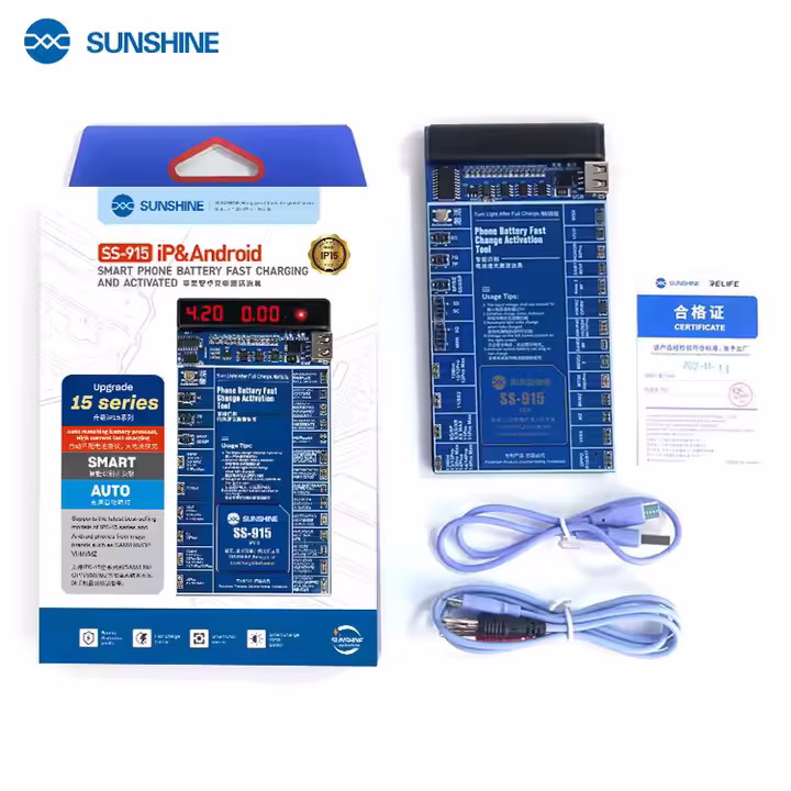 Sunshine SS-915 iPhone & Android Batarya Şoklama Cihazı – Profesyonel Pil Aktivasyon Makinesi