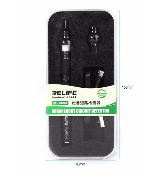 Relife RL-069A Kısa Devre Bulma Tespit Cihazı – Profesyonel PCB Anakart Arıza Tespit Dedektörü
