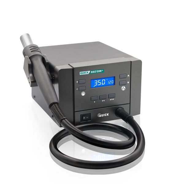 Quick 862DW+ 1000W Dijital Sıcak Hava Rework İstasyonu – Profesyonel SMD BGA Sökme Makinesi