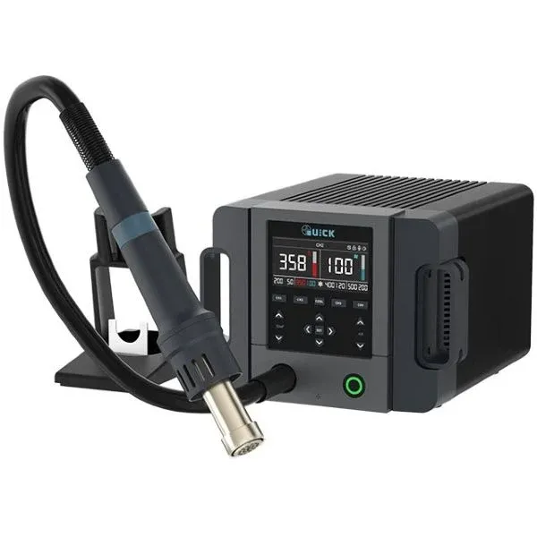 Quick 861 Pro 1300W Dijital Sıcak Hava Rework İstasyonu – Profesyonel SMD BGA Sökme Makinesi