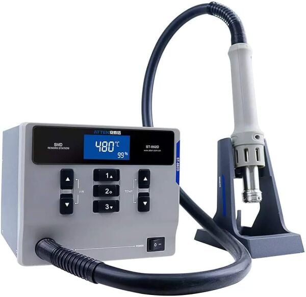 Atten ST-862D Dijital Sıcak Hava İstasyonu – Profesyonel SMD ve BGA Rework Makinesi