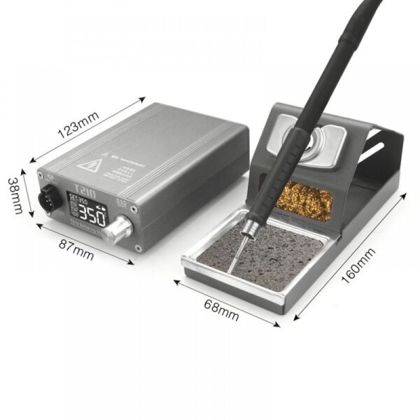 OSS Team T210 Dijital Lehimleme İstasyonu – Profesyonel C210 Uyumlu Mikro Lehim Makinesi