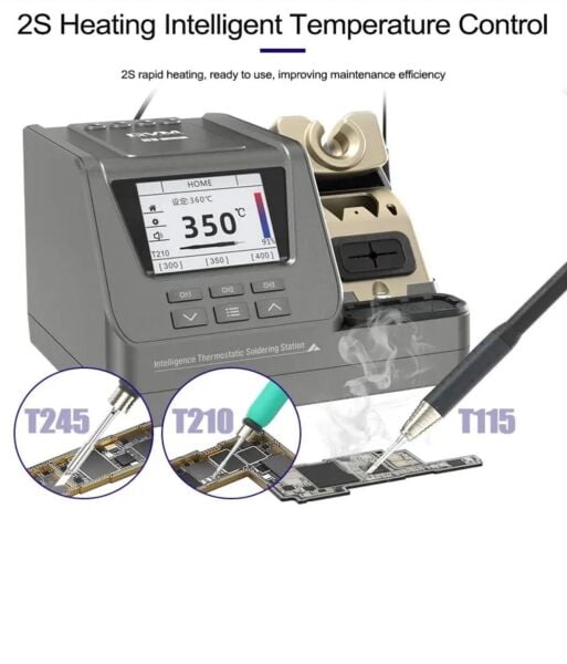 GVM H3 T115 T210 T245 Kalem Havya – Profesyonel Mikro Lehimleme ve SMD PCB Uyumlu Havya Kolu