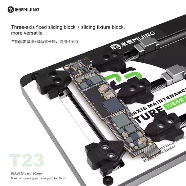 Mijing T23 PCB Board Tutucu – Profesyonel Anakart Sabitleme ve Lehimleme Aparatı