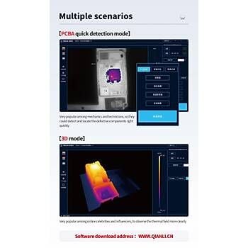 Super IR Cam Mini S Kızılötesi Termal Kamera – Telefon Tamir ve PCB Arıza Tespit Modülü