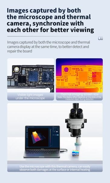 Super IR Cam Mini S Kızılötesi Termal Kamera – Telefon Tamir ve PCB Arıza Tespit Modülü