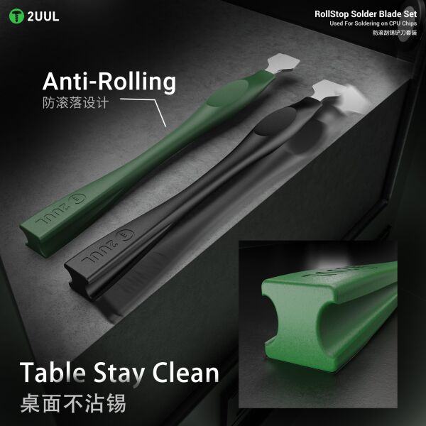 2UUL RollStop Solder Blade Set – CPU Çip Lehimleme, Lehim Temizleme ve PCB Kazıma Aparatı