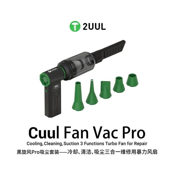 2UUL DA970 CUUL FAN VAC PRO ÇOK FONKSİYONLU TURBO FAN (Üfleme + Vakum + Temizlik)