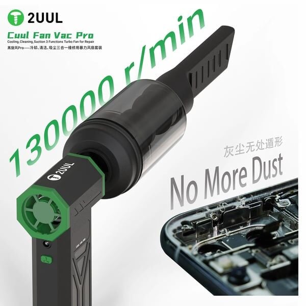 2UUL DA970 CUUL FAN VAC PRO ÇOK FONKSİYONLU TURBO FAN (Üfleme + Vakum + Temizlik)