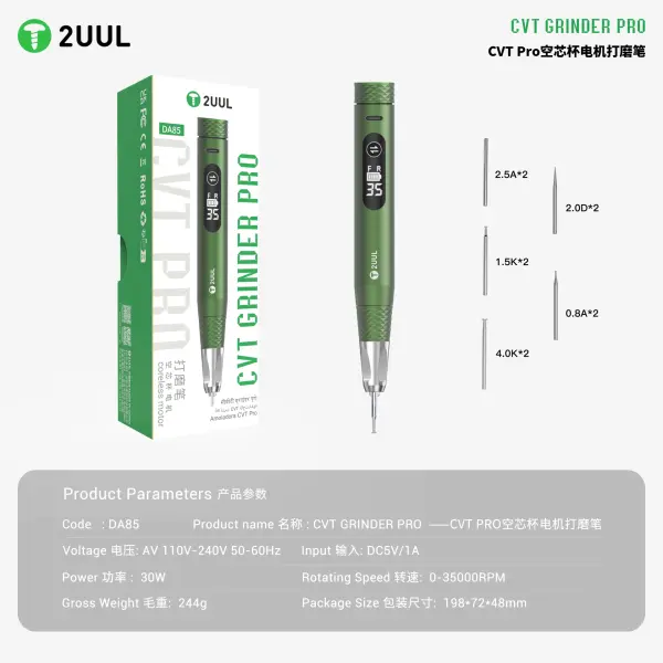 2uul Da85 1001Vj Coreeess Motor cvt Grınder Pro – Kablosuz Mikro Taşlama Kalemi