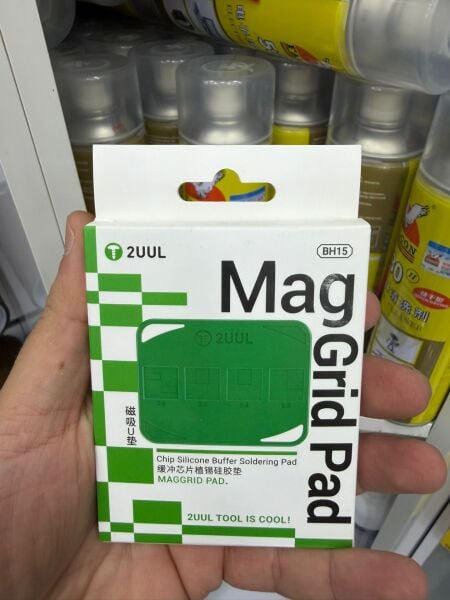 2UUL BH15 Manyetik Silikon Pad Lehim Matı Mag Grid PCB Elektronik Tamir Pedi