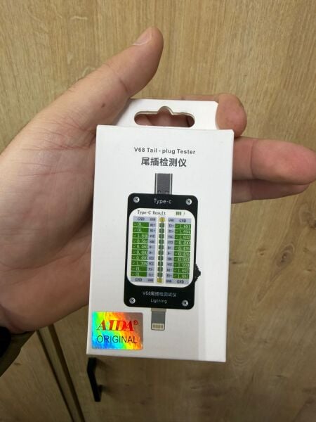 AIDA V68 Type-C ve Lightning Şarj Soket Test Cihazı