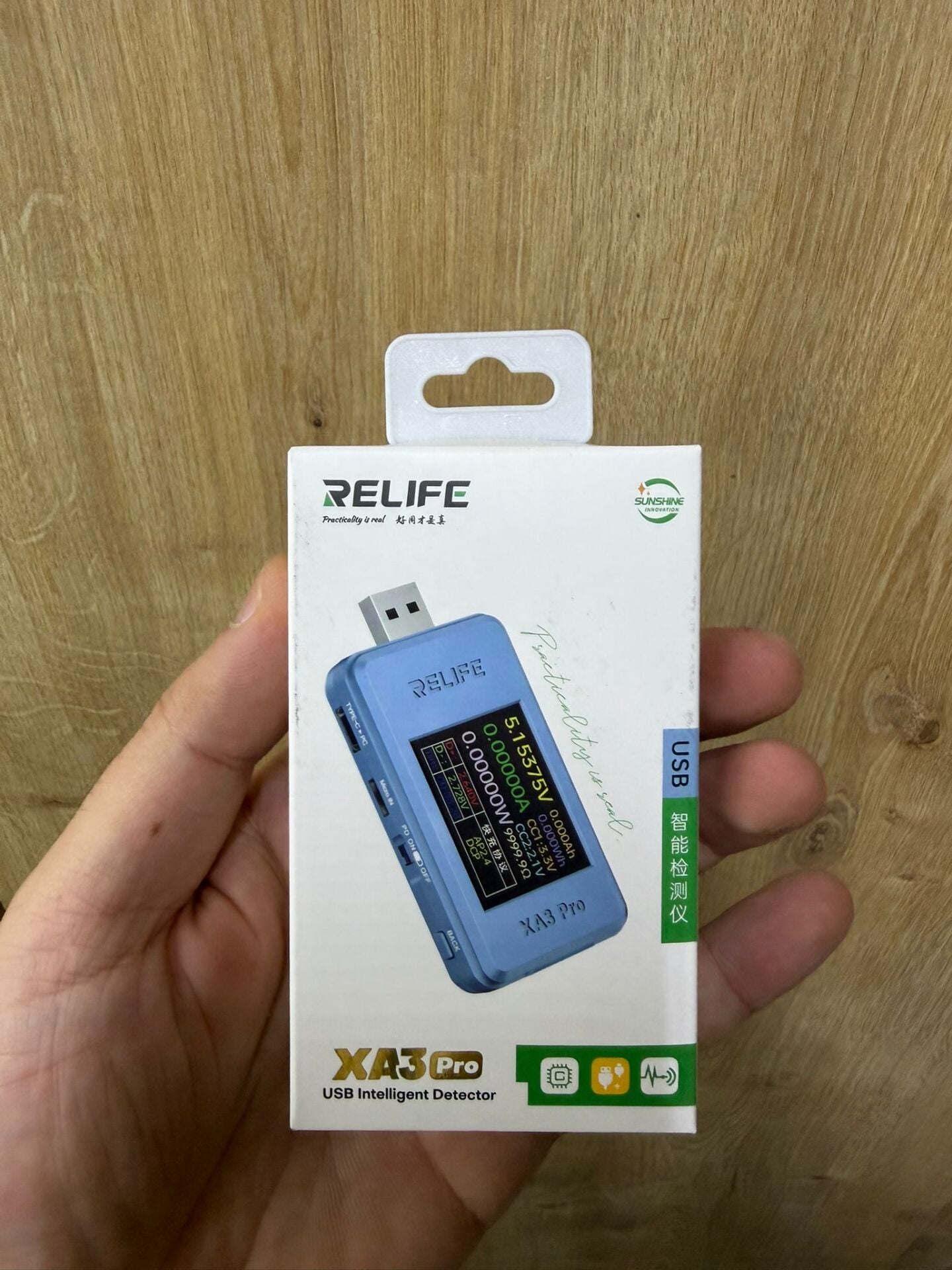 Relife XA3 Pro USB Dijital Akım ve Voltaj Ölçer Şarj Test Cihazı