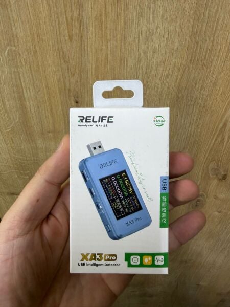 Relife XA3 Pro USB Dijital Akım ve Voltaj Ölçer Şarj Test Cihazı