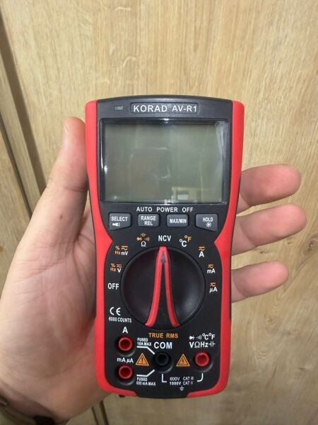 Korad AV-R1 True RMS Dijital Multimetre Profesyonel Akım ve Voltaj Ölçüm Cihazı