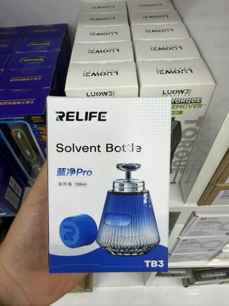 Relife TB3 150ml Pompalı Solvent Şişesi Alkol ve Sıvı Dağıtıcı Profesyonel Temizleme Şişesi