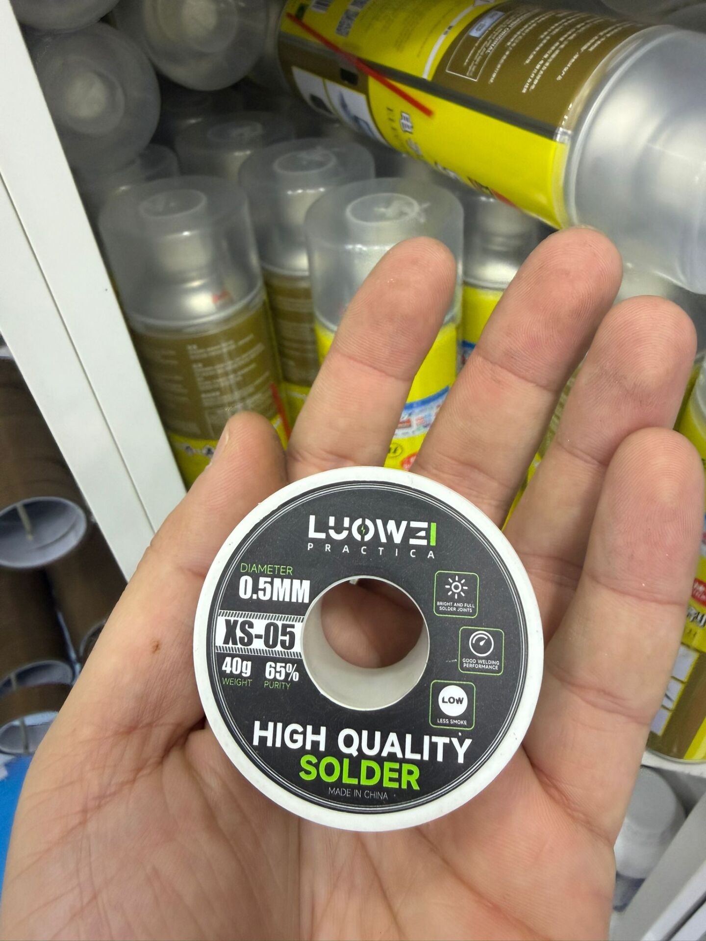 Luowei XS-05 0.5mm Lehim Teli 40g %65 Kalay