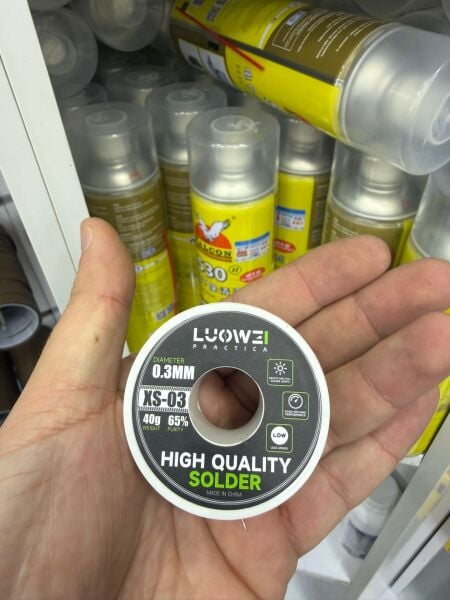 Luowei XS-03 0.3mm Lehim Teli 40g %65 Kalay Hassas Elektronik Lehim