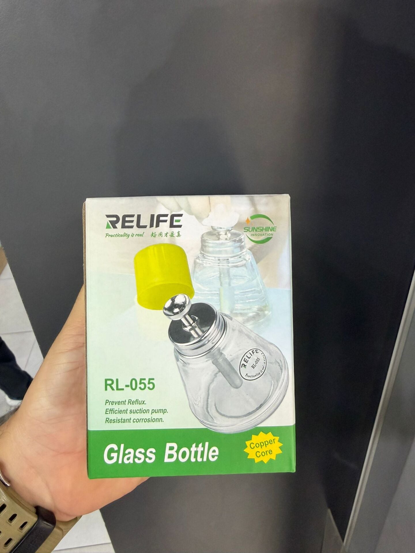 Relife RL-055 Cam Sıvı Pompası Flux ve Alkol Şişesi