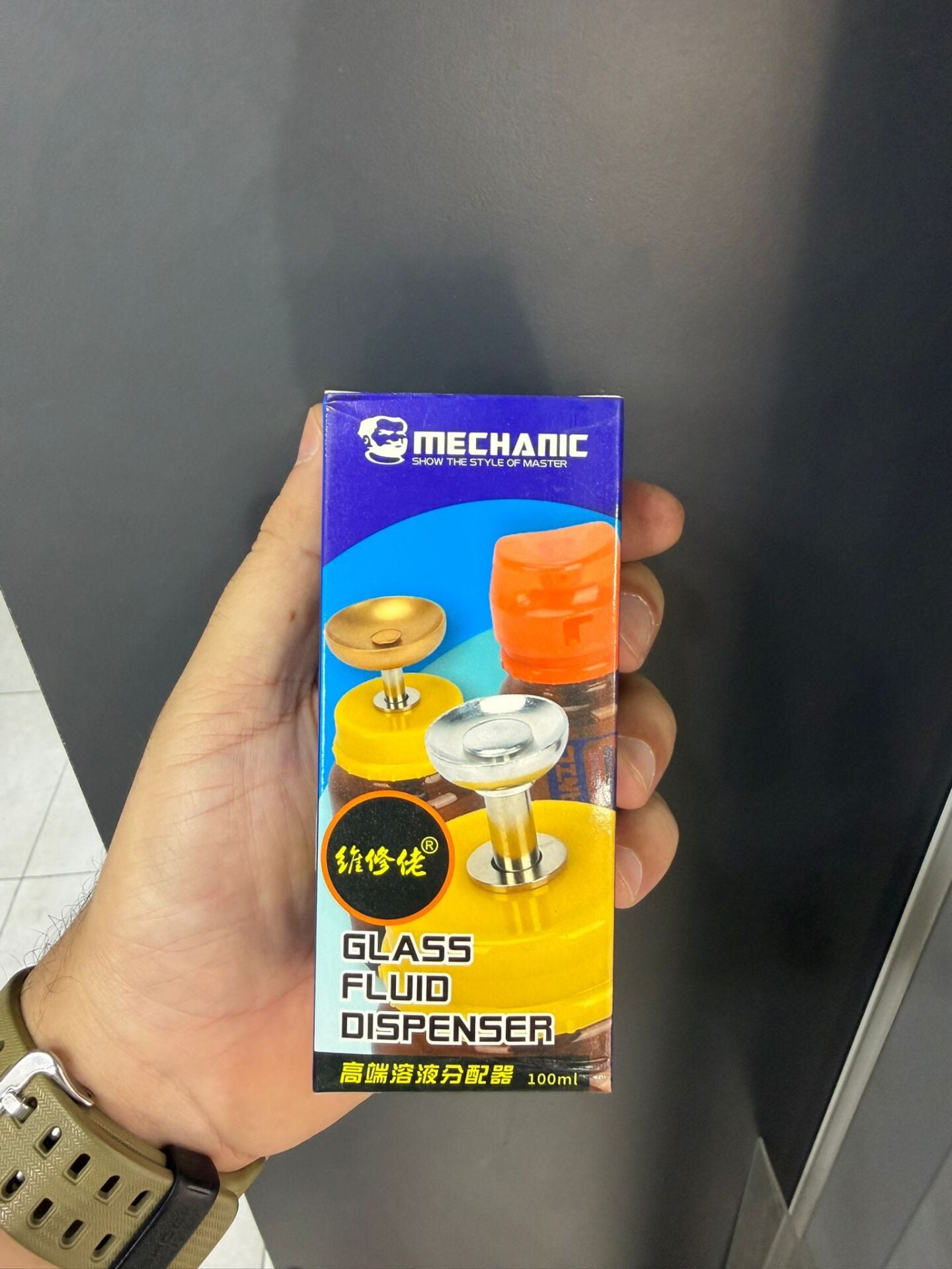 Mechanic 100ML Cam Sıvı Dispenser Şişesi Flux ve Alkol Pompası