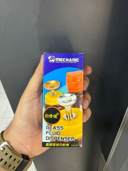 Mechanic 100ML Cam Sıvı Dispenser Şişesi Flux ve Alkol Pompası