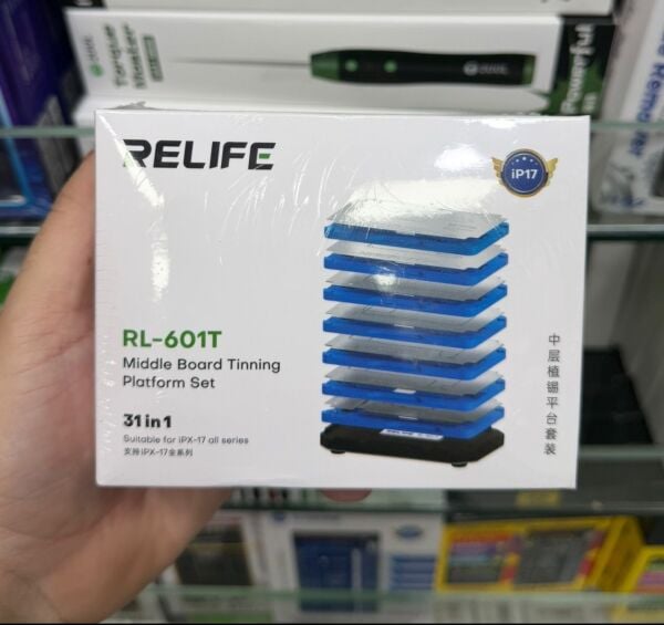 Relife RL-601T iPhone Anakart Kalaylama Platformu 31 Parça IP17 Uyumlu Set