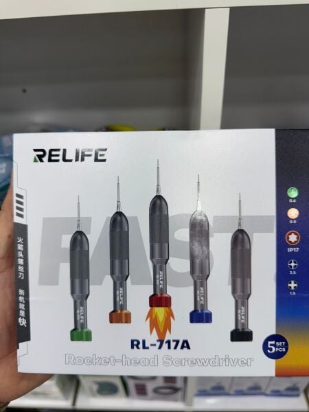 Relife RL-717A 5’li Hassas Telefon Tamir Tornavida Seti iPhone Android Teknik Servis Aleti