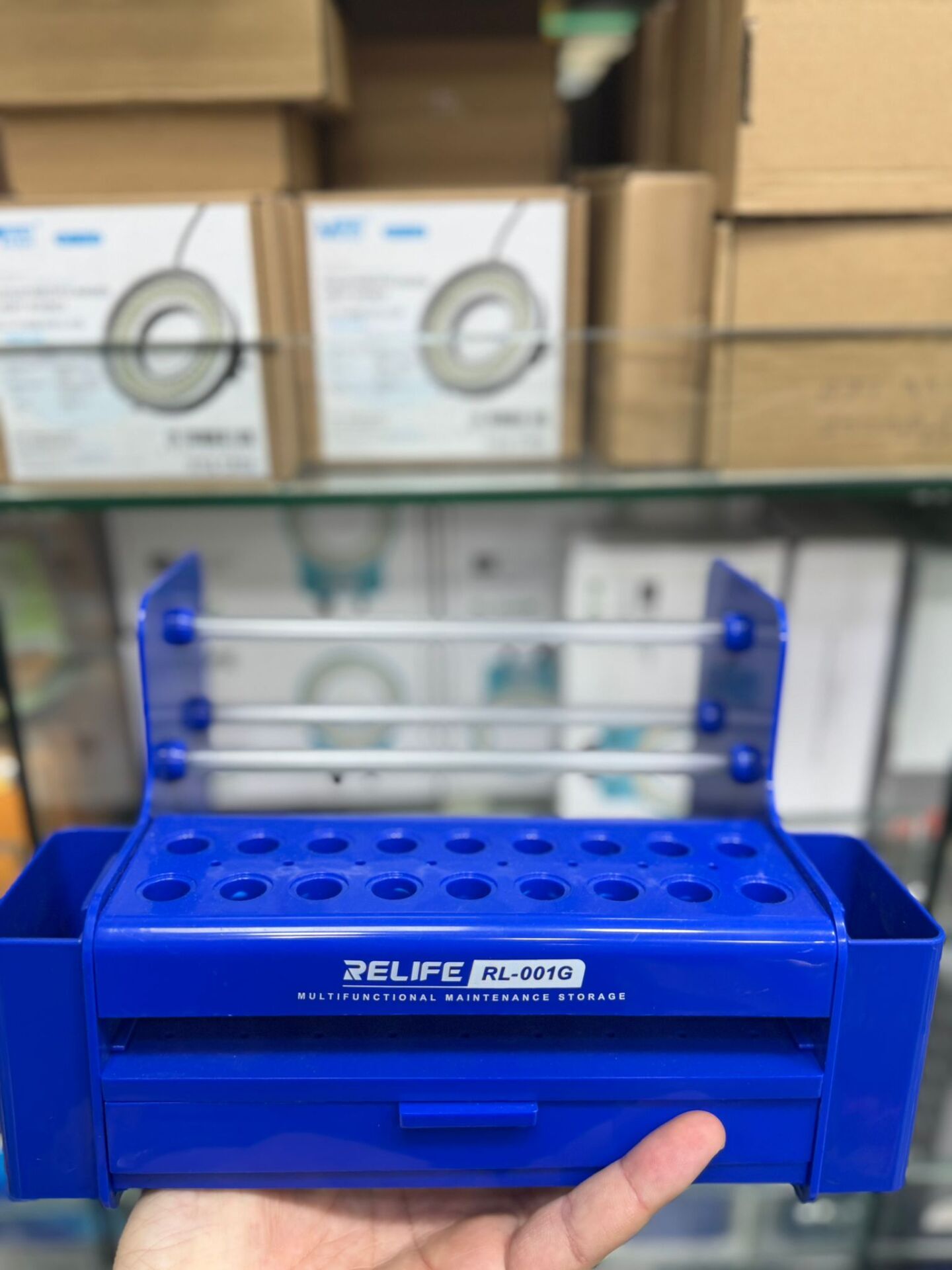 Relife RL-001G Teknik Servis Masaüstü Düzenleyici Tornavida ve Tamir Aleti Standı