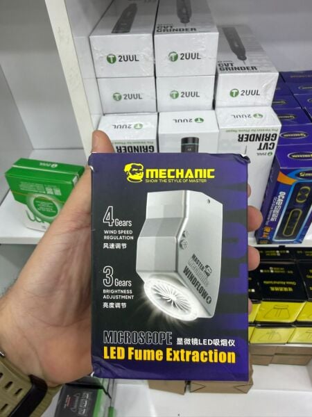 Mechanic Mikroskop Uyumlu LED Duman Emici Teknik Servis Fanı