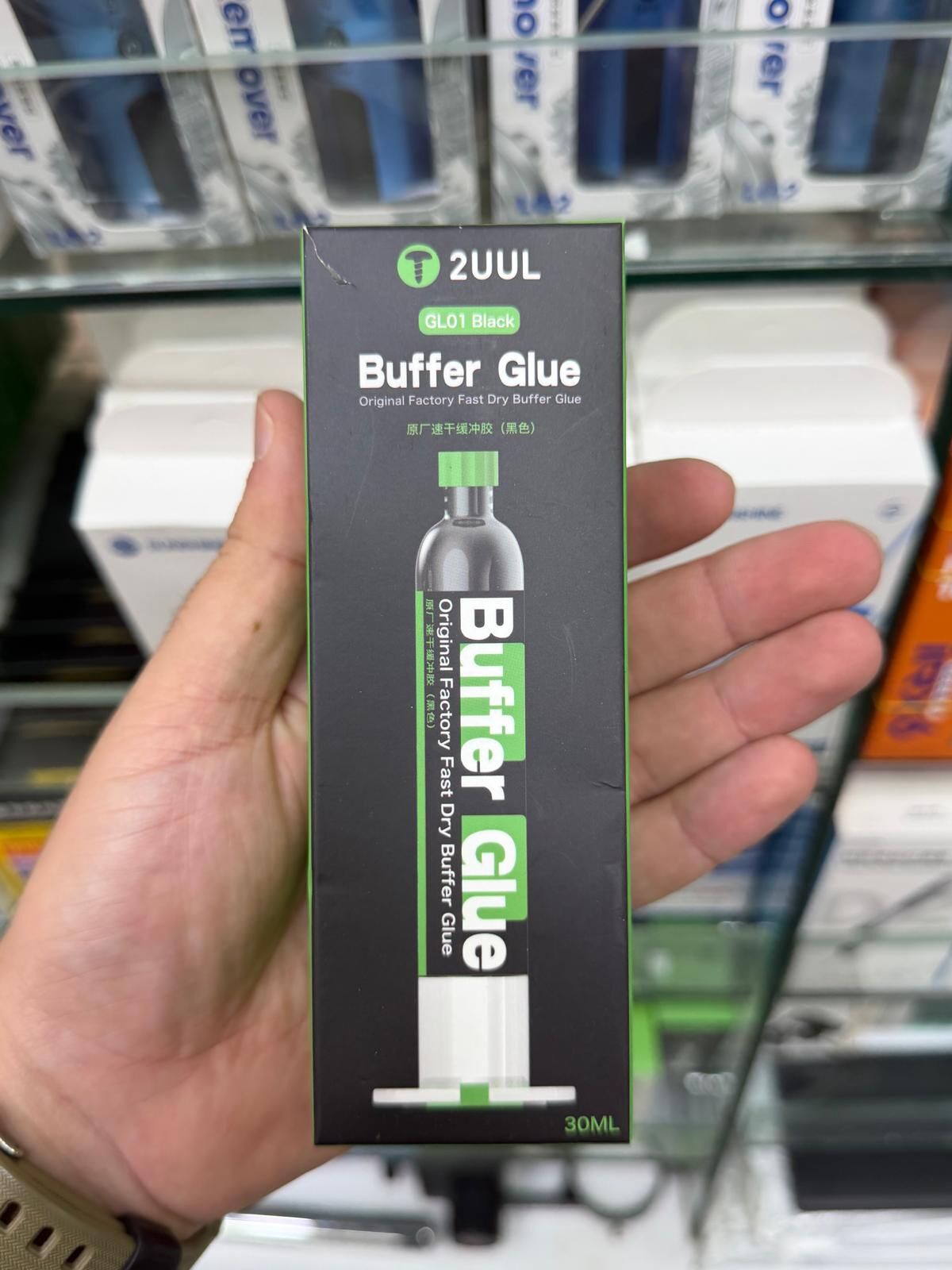 2UUL GL01 Siyah Buffer Glue 30ML Hızlı Kuruyan Telefon Tamir Yapıştırıcısı