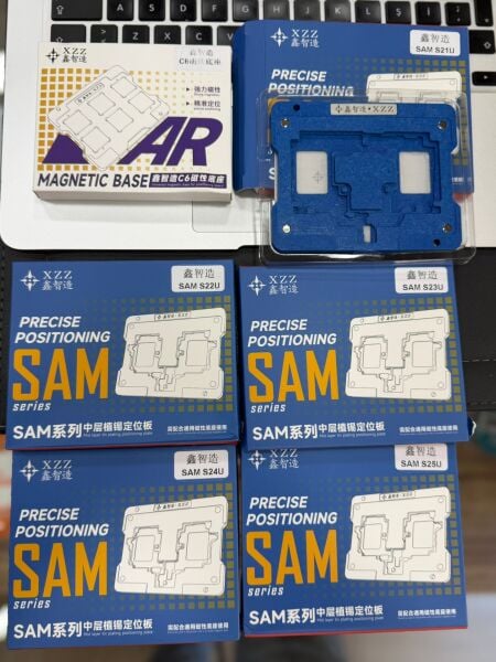 XZZ SAM Series Samsung Orta Katman BGA Reballing Kalıbı ve Manyetik Konumlandırma Platformu Teknik Servis Seti