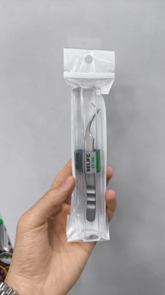 Relife ST-17A Profesyonel Kavisli Cımbız Paslanmaz Çelik Telefon Tamir Cımbızı