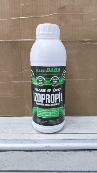 Glass Baba %99.9 Saf İzopropil Alkol Elektronik Devre ve PCB Temizleme Solüsyonu 1 Litre