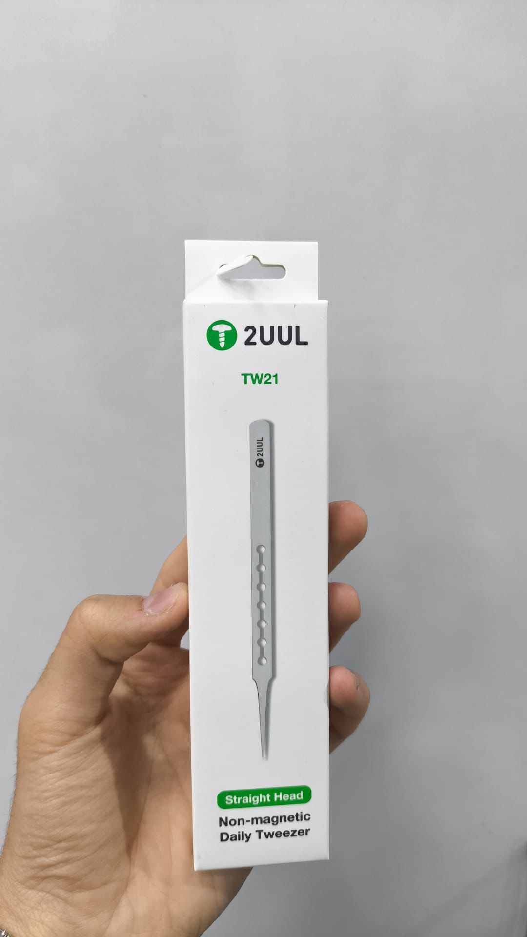 2UUL TW21 Düz Uçlu Manyetik Olmayan Hassas Cımbız Telefon Tamir ve Elektronik Devre Onarım Pensi