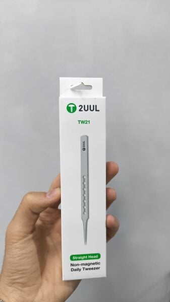 2UUL TW21 Düz Uçlu Manyetik Olmayan Hassas Cımbız Telefon Tamir ve Elektronik Devre Onarım Pensi
