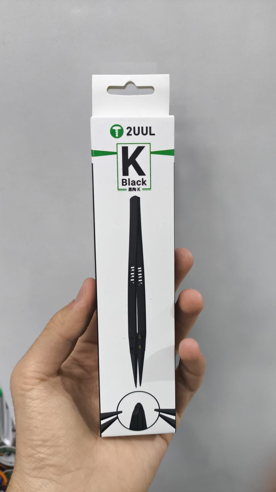 2UUL K Black Hassas Cımbız Telefon Tamir ve Elektronik Devre Onarım Pensi