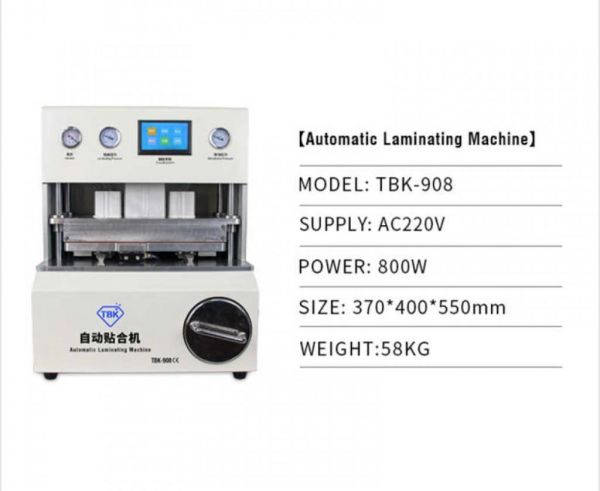 TBK 908 ÜÇ GÖSTERGELİ LAMİNASYON MAKINASI