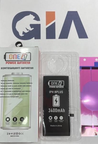 IPHONE 8 PLUS YÜKSEK AMPERLİ ONE 1 POWER BATARYA