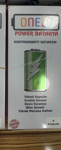 IPHONE X YÜKSEK AMPERLİ ONE 1 POWER BATARYA