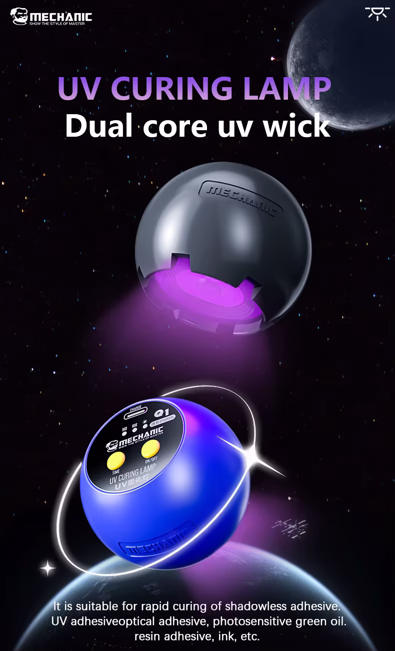 Mechanic Q1 UV Işık – Profesyonel PCB UV Maske Kurutma ve Sertleştirme Lambası