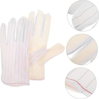 Çizgili Beyaz Eldiven