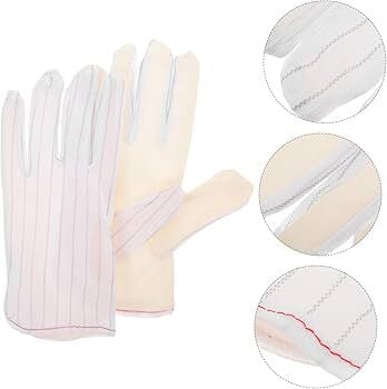 Çizgili Beyaz Eldiven