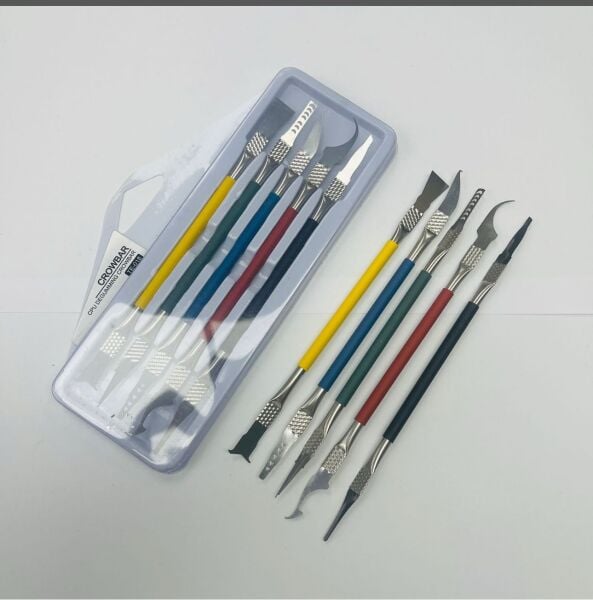 Crowbar TE-018 İnce Pena Takımı – Profesyonel Telefon ve Tablet Açma Aparat Seti