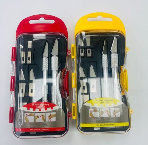 10 Parça Neşter Seti – Profesyonel Hassas Kesim ve Teknik Servis Skalpel Seti