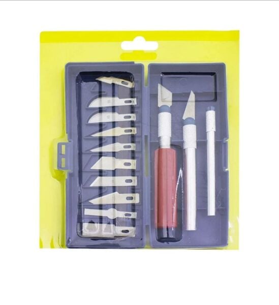 13 Parça Precision Neşter Seti – Profesyonel Hassas Kesim ve Teknik Servis Skalpel Seti