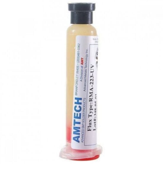 Amtech Şırınga Flux – Profesyonel BGA ve SMD Lehimleme Flux Pastası